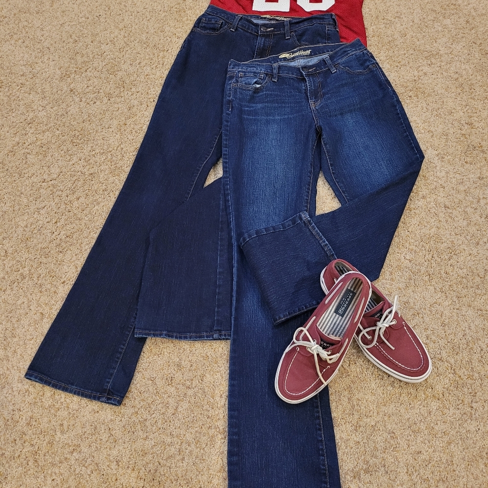 Old Navy Sweet Heart Women’s Dark Blue Bootcut Jeans 6 Long